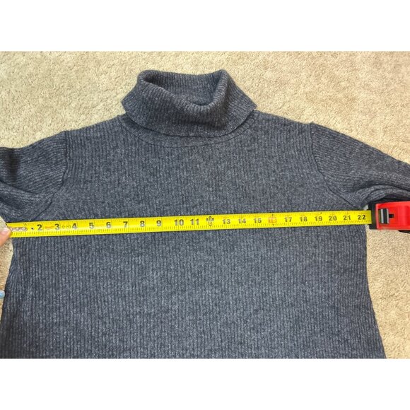 Madewell Dark Gray Turtleneck Sweater Dress - Picture 8 of 9